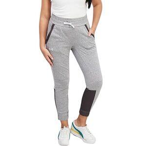 Under Armour Sportswear Fit Training Pants Women’s Grey Joggers with Mesh Panels